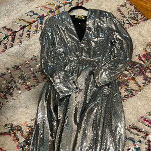 MSGM MILANO SEQUIN DRESS with attached belt